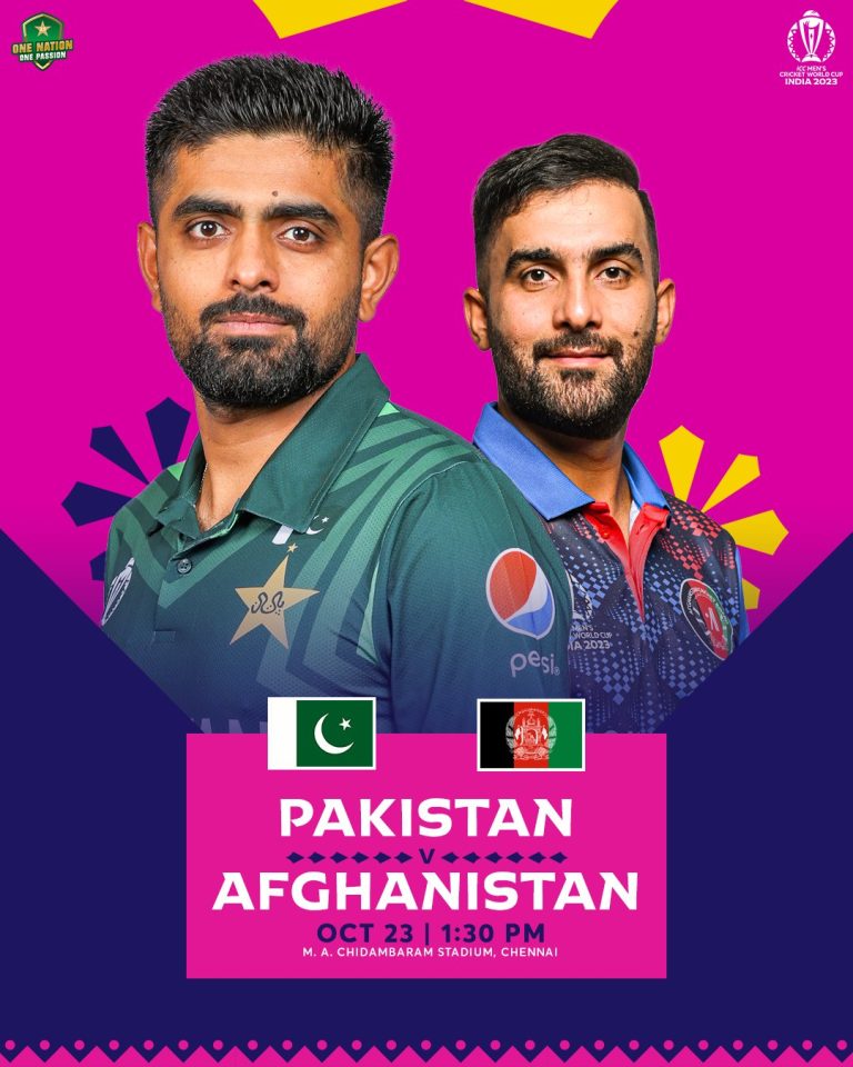 Pakistan vs Afghanistan CWC 2023 Match Preview : Playing 11,Pitch Report ,Weather and Match Prediction