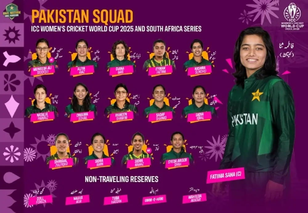 PCB-Announces-Squad-for-ICC-Women’s-World-Cup-2025