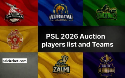 PSL 2026 Auction Players List and Teams