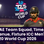 UAE Team Squad ICC T20 World Cup 2026