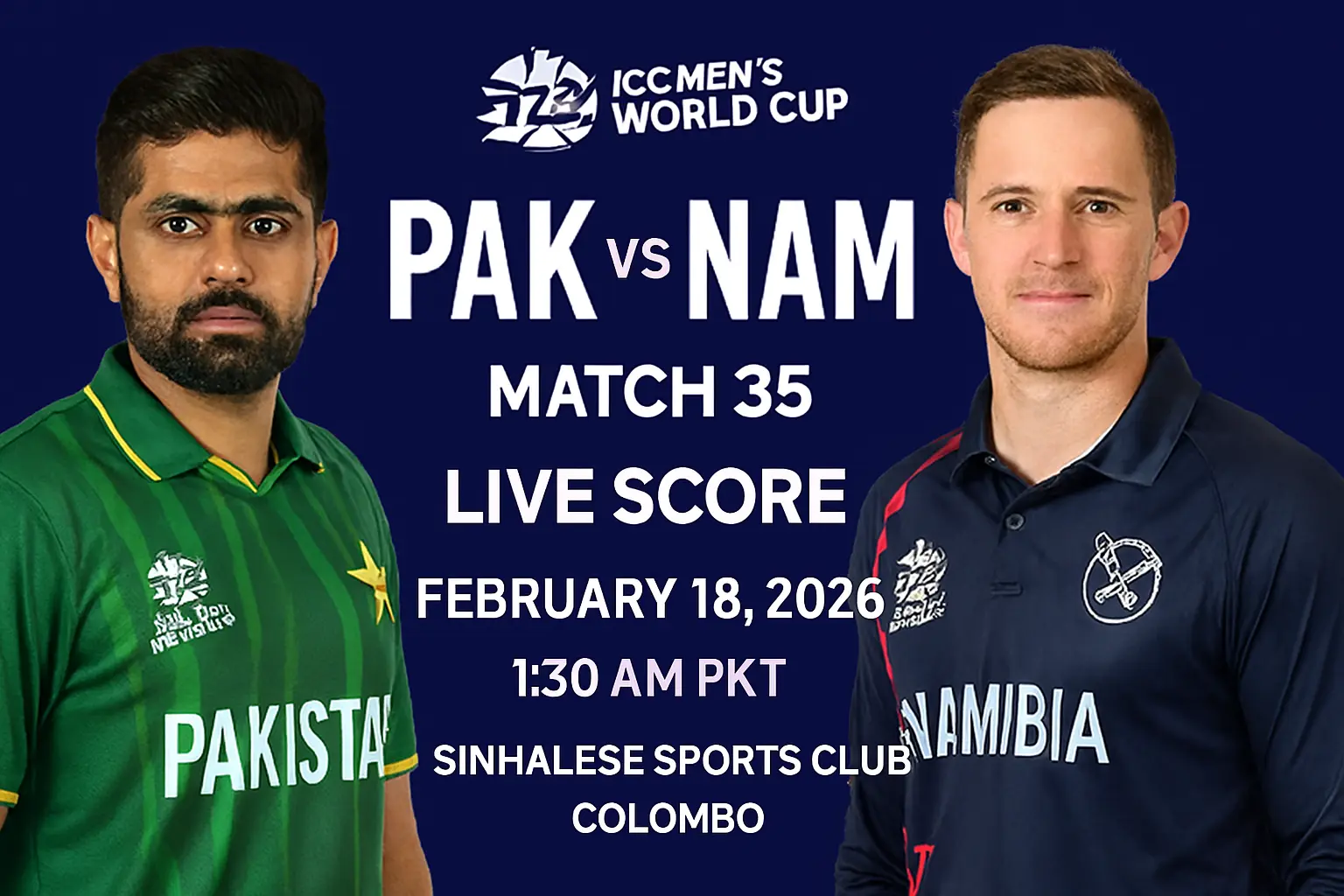 Pak vs Nam T20 World Cup 2026