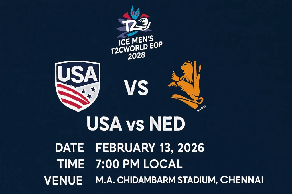 USA vs NED ICC Men’s T20 World Cup 202