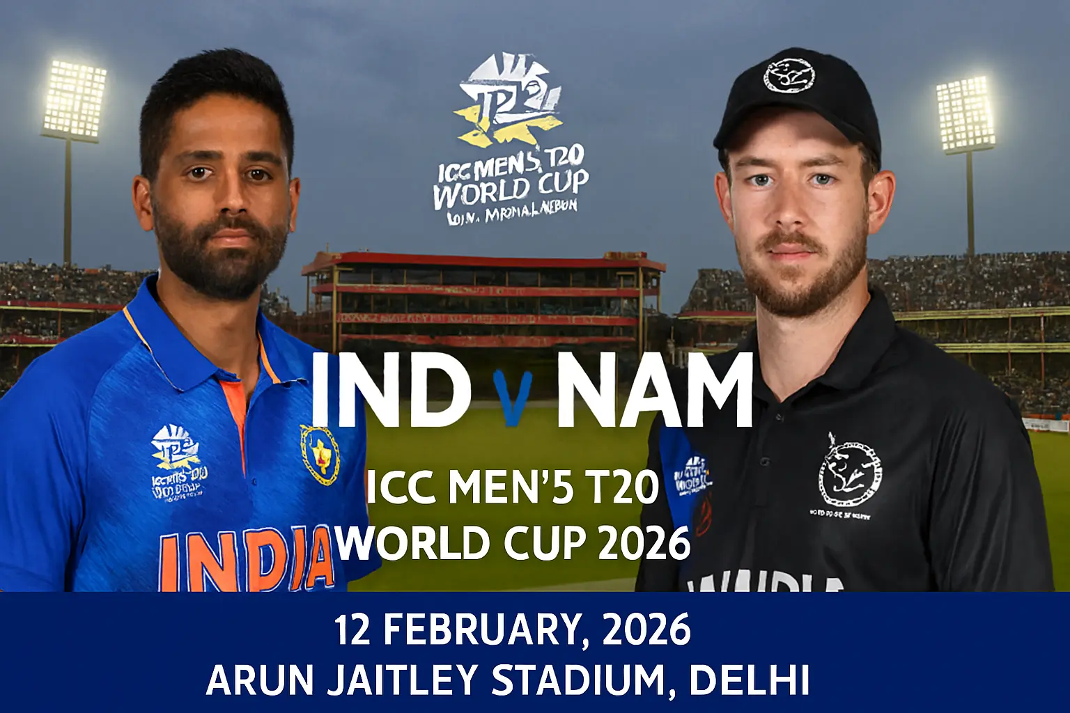IND vs NAM ICC Men’s T20 World Cup 2026