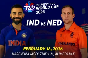 IND vs NED ICC Men’s T20 World Cup 2026