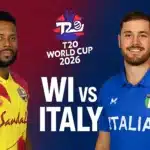 WI vs Italy T20 World Cup 2026