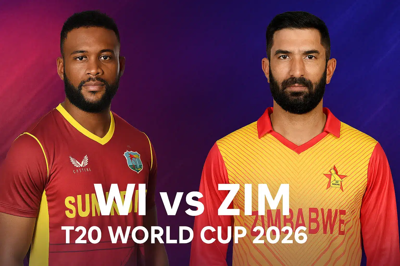 WI vs ZIM T20 World Cup 2026