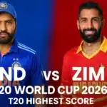 IND vs ZIM T20 World Cup 2026