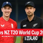 ENG vs NZ T20 World Cup 2026