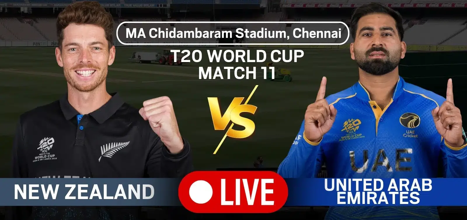 NZ vs UAE T20 World Cup 2026