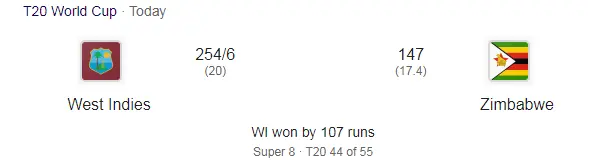 WI vs ZIM T20 World Cup 2026