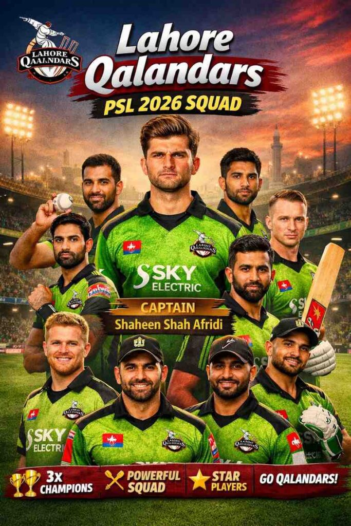PSL Teams Lahore Qalandars