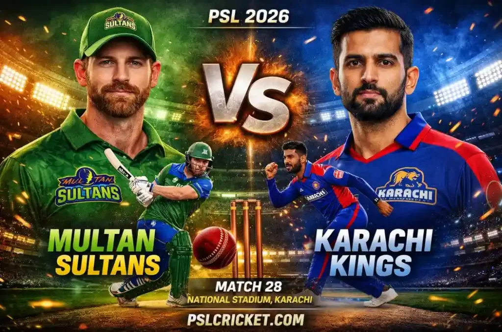 Multan Sultans vs Karachi Kings: PSL 11 Match 28