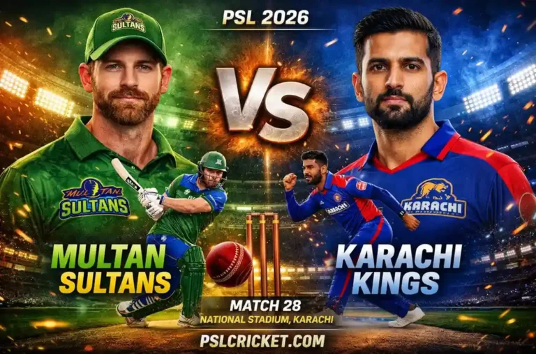 Multan Sultans vs Karachi Kings