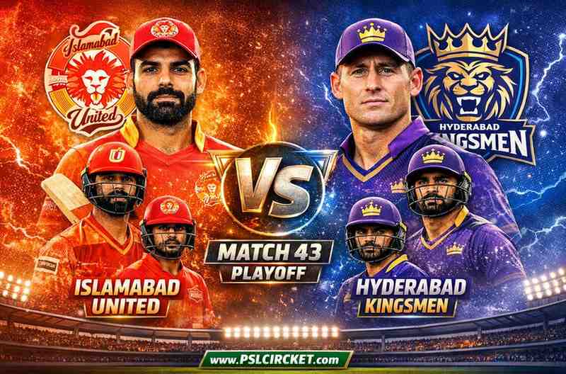 Islamabad United vs Hyderabad Kingsmen