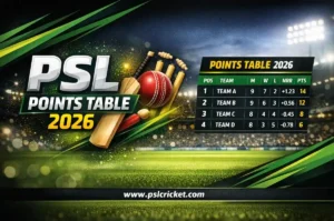 PSL Points Table 2026