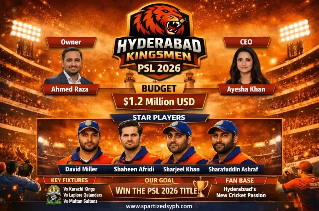 PSL Team Hyderabad Kingsmen: PSL’s Most Exciting New Franchise in 2026