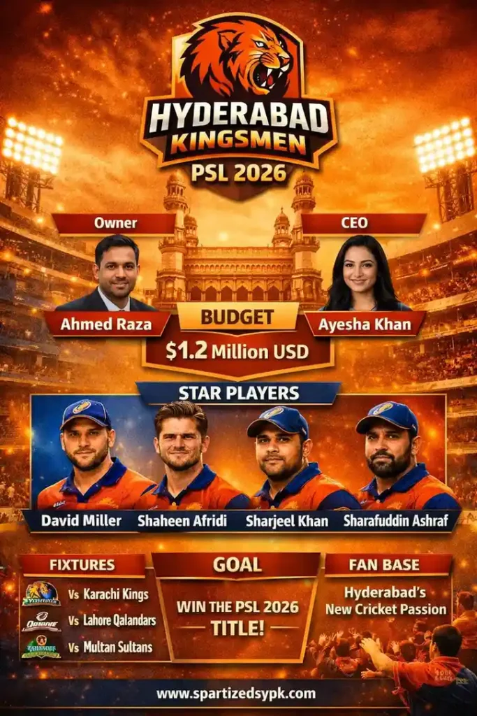 PSL Team Hyderabad Kingsmen