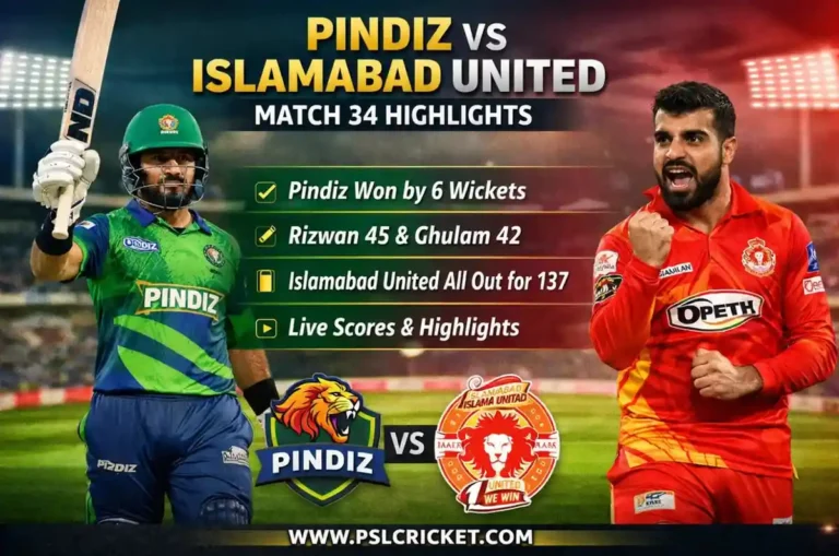 Pindiz vs Islamabad United