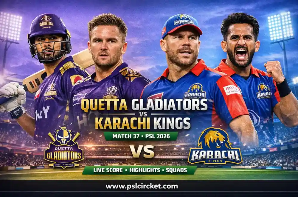 Quetta Gladiators vs Karachi Kings