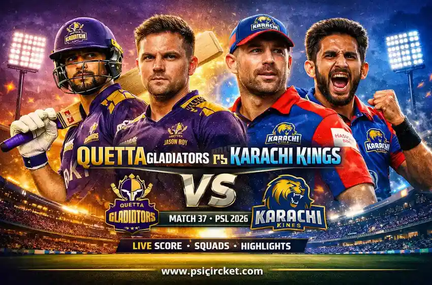 Quetta Gladiators vs Karachi Kings