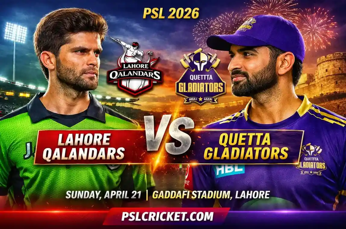 Lahore Qalandars vs Quetta Gladiators