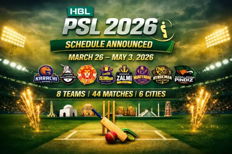 PSL 2026 Schedule