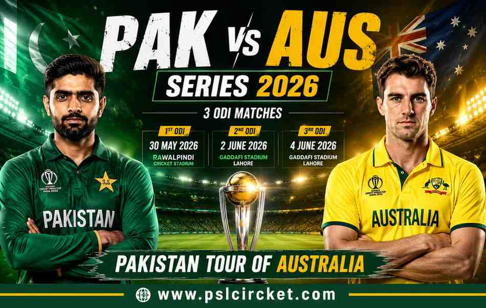 Pak vs Aus series 2026