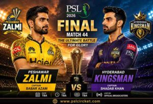 Peshawar Zalmi vs Hyderabad Kingsmen