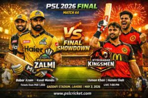 Peshawar Zalmi vs Hyderabad Kingsmen