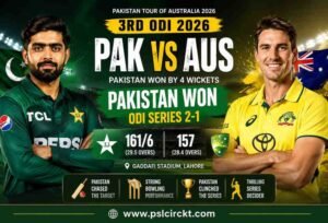 Pak vs Aus 3rd ODI 2026