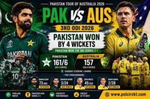 Pak vs Aus 3rd ODI 2026