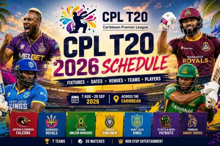 CPL T20 2026 Schedule