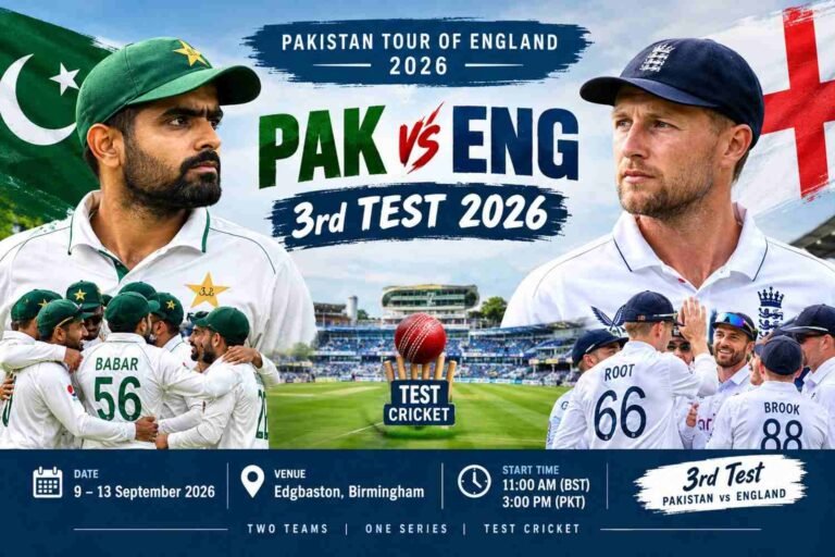 PAK vs ENG 3rd Test 2026